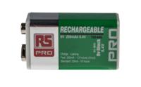 199-646 RS PRO 200mAh NiMH 9V Rechargeable Battery