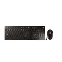 jd-9100fr-2 Cherry CHERRY DW 9100 SLIM Wireless Ergonomic Keyboard and Mouse Set, AZERTY (France), Black