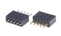 m52-5000545 HARWIN Straight Through Hole Mount PCB Socket, 5-Contact, 1-Row, 1.27mm Pitch, Solder Termination