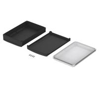 48438651hmt1 Bopla BoVersa Series Black, Transparent Polycarbonate General Purpose Enclosure, 287.1 x 185 x 73mm
