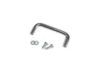 1427q Hammond Chrome Steel Drawer Handle 24 mm Height, 65mm Width, 6mm Length
