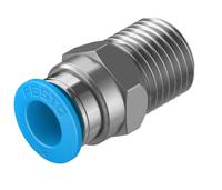 qs-14-8 Festo QS Series Straight Threaded Adaptor, R 1/4 Male to Push In 8 mm, Threaded-to-Tube Connection Style, 153005