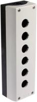 m22-i6 Eaton Push Button Enclosure, 6 Hole Grey, 22mm diameter Plastic