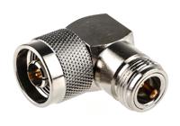 758-1610 RS PRO Right Angle 50Ω RF Adapter N Plug to N Socket 11GHz