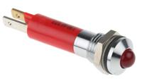 190403z3 CML Innovative Technologies Red Panel Mount Indicator, 24V, 8mm Mounting Hole Size, Solder Tab Termination, IP67