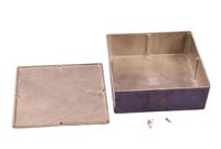 1590f Hammond 1590 Series Natural Die Cast Aluminium Enclosure, IP54, Natural Lid, 188 x 188 x 67mm