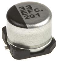 eeefc1e330p Panasonic 33μF Aluminium Electrolytic Capacitor 25V dc, Surface Mount - EEEFC1E330P