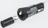 fx03672 Bulgin 10A Panel Mount Fuse Holder for 5 x 20mm Fuse, 1P, 250V ac