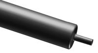 137-428 RS PRO Heat Shrink Tubing, Black 8mm Sleeve Dia. x 100cm Length 4:1 Ratio