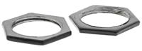 608-828 RS PRO Black Steel Cable Gland Locknut, M25 Thread