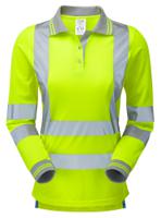p702-24 PULSAR P702 Yellow Women Hi Vis Polo Shirt, 47 → 49in