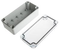 pc-d-65-t-enclosure Fibox Piccolo Series Grey Polycarbonate Enclosure, IP66, IP67, Transparent Lid, 170 x 80 x 65mm