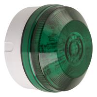 led195-02wh-sb-04 Moflash LED195 Series Green Multiple Effect Beacon, 20 → 30 V ac/dc, Surface Mount, Wall Mount, LED Bulb, IP65