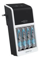 1001-0094-01-520 Ansmann  Battery Charger For NiMH 9V, AA, AAA 4 Cell with EU plug, Batteries Included