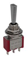 186-256 RS PRO Toggle Switch, Panel Mount, (On)-Off-(On), SPDT, Solder Lug Terminal, 125, 250V ac