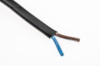 491-829 RS PRO 2192Y 0.5 mm² 2 Core Power Cable, H03VVH2-F, Black PVC, 100m