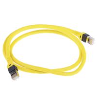 09474747109 HARTING, 1m Cat6, Yellow RJ45 to Male RJ45 Male, SF/UTP Shielded, Terminated PUR Sheath