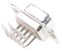 023322 Provertha TMC 9 Way Right Angle Through Hole D-sub Connector Plug, 2.54mm Pitch