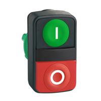 zb5al7341 Schneider Electric Harmony XB5 Series Green, Red Spring Return Push Button Head, 22mm Cutout, IP67, IP69K