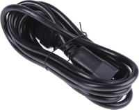 137-3360 RS PRO Straight IEC C19 Socket to Straight IEC C20 Plug Power Cord, 3m