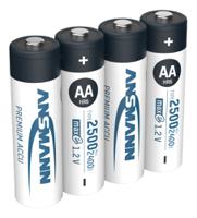 5035442 Ansmann MaxE AA NiMH Rechargeable AA Batteries, 2.5Ah, 1.2V - Pack of 4