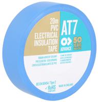 at7 Advance Tapes AT7 Blue PVC Electrical Tape, 19mm x 20m