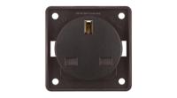 962622501 Berker  Brown 1 Gang Plug Socket, 1 Pole Poles, 13A, Indoor, Outdoor Use