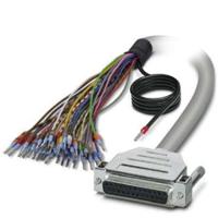 2926166 Phoenix Contact Female 25 Pin D-sub Unterminated Serial Cable, 1m PVC, 0M, 25/S/1, CABLE-D-25SUB/F/OE/0 Series