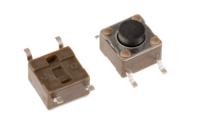 4-1437565-1 TE Connectivity Black Button Tactile Switch, SPST 50 mA @ 12 V ac 1.4mm Through Hole
