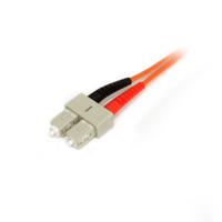 50fiblcsc2 StarTech.com LC to SC Duplex Multi Mode OM2 Fibre Optic Cable, 50/125μm, Orange, 2m