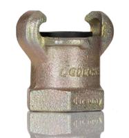 250-9134 RS PRO Iron Female Pneumatic Quick Connect Coupling, NPT 1 Female 1in Threaded