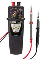 p01191762d Chauvin Arnoux CA 762 IP2X, LED Voltage tester, 690 V ac, 750V dc, Continuity Check, Battery Powered, CAT IV
