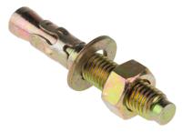 908-6977 RS PRO Carbon Steel Anchor Bolt M12 x 80mm, 12mm Fixing Hole