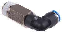 qsll-12-10 Festo QS Series Elbow Threaded Adaptor, R 1/2 Male to Push In 10 mm, Threaded-to-Tube Connection Style, 190664