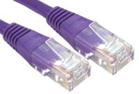 240-6304 RS PRO, 1m Cat6, Purple RJ45 to Male RJ45 Male, U/UTP Unshielded, Terminated PVC Sheath