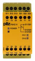 774340 Pilz PNOZ X P2HZ X1 1 Auxiliary Contacts Safety Relay 24V dc, Single/Dual-Channel 3 Safety Contacts