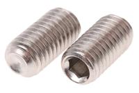 187-0850 Plain Stainless Steel Hex Socket Set M8 x 16mm Grub Screw
