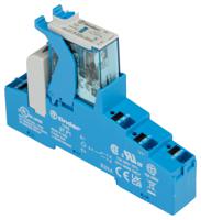 4cp190240050spa Finder 4C Series Interface Relay Module, DIN Rail Mount, 24V dc Coil, SPDT, 1-Pole, 10A Load