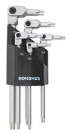 00023 Bondhus 5-Piece Torx Key Set, Long Arm