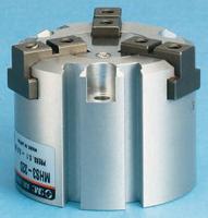 mhs3-25d SMC 3 Finger Double Action Pneumatic Gripper, MHS3-25D, Parallel Gripping Type
