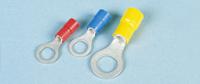 fvws2-4 JST, FV Insulated Ring Terminal, 4mm Stud Size, 1mm² to 2.6mm² Wire Size, Blue