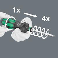 05057480001 Wera Hexagon Bit Holder Screwdriver, 6.35 mm Tip, 146 mm Blade, 146 mm Overall
