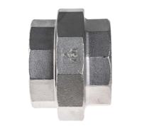 499-3704 RS PRO Stainless Steel Pipe Fitting, Straight Decagon Union, Female G 2in x Female G 2in