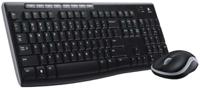 920-004523 Logitech MK270 Compact Keyboard, QWERTY (UK), Black (Keyboard), Black/Grey (Mouse)