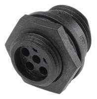 px041206p Bulgin Circular Connector, 6 Contacts, Front, Miniature Connector, Plug, Male, IP68, Buccaneer 400 Series