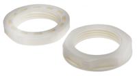 822-9818 RS PRO White Nylon 66 Cable Gland Locknut, M25 Thread, IP68