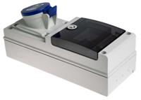 6323213-r Scame, DOMINO IP44 Blue Wall Mount 2P + E RCD Industrial Power Connector Socket, Rated At 32A, 230 V