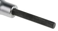 01050004 STAHLWILLE 1/4 in Drive Bit Socket, Hex Bit, 4mm, 55 mm Overall Length