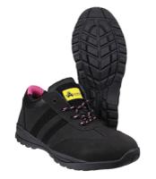 76530-000w38 Cofra SOPHIE S3 SRC Women's Black Toe Capped Safety Trainers, UK 5, EU 38