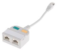 400-9023 RS PRO 2-Port RJ45 T-Adapter, Cat5, Shielded